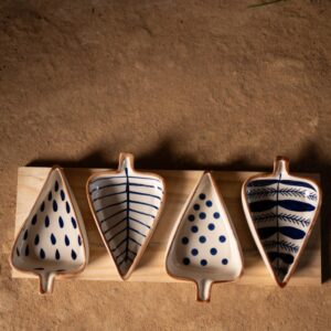 Leaf-Shaped Ceramic Bowl Set (1)