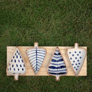 Leaf-Shaped Ceramic Bowl Set (15)